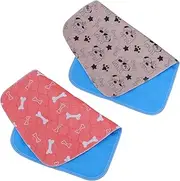 VANZACK 2 Pcs Reusable Pet Diaper Training Mats Dog Pee Pads with Fast Absorption for Easy Cleanup for Puppy Potty Training Comfortable Durable Design