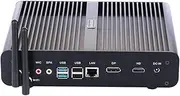 HUNSN 4K Fanless Mini PC, Desktop Computer, Server, Windows 11 / Linux Ubuntu, I7 1255U 1260P, BM14, WiFi 6, BT, DP, HDMI, LAN, 2 x USB3.0, 6 x USB2.0, SIM Slot, 16G RAM, 128G SSD, 1TB HDD