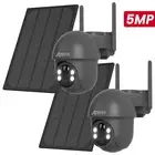 ANRAN Home 5MP Security Camera System Solar Panel 360°PTZ Wireless Outdoor Audio