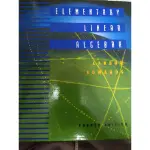 ELEMENTARY LINEAR ALGEBRA第四版