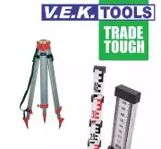 Industrial Dumpy or Laser Level Tripod & Staff-PLS,Topcon,Leica,Lufkin Compatibl
