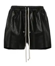 Rick Owens Gabe Boxer Drawstring Shorts IT44 Black