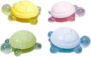 4Pcs Kids Soap, Little Turtle Shape Essential Oil Soap, Natural Ingredients Fragrance Cleansing Bath Cute Little Turtle Soaps for Washing Hands, Face Hand