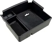 GUERBEIS Car Front Center Console Armrest Storage Glove Box,Fit For SsangYong, Musso 2019-2023 Organizer Tray Black ABS Vehicle Console storage box unit