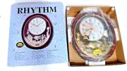 RHYTHM MELODY SMALL WORLD MUSICAL MOVEMENT WALL CLOCK 16", 18 SONGS, #4MH850WU23