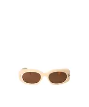 oval-frame sunglasses 52 Brown