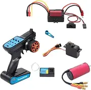 Brushless Motor, Esc Receiver, Remote Controller, Servo & Rocker Arm Set Upgrade Kit for A959 A979 A959-B HSP RC Car Parts