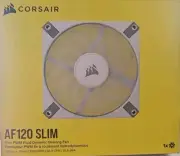 Corsair AF120 SLIM 120mm PWM Fluid Dynamic Bearing Fan - White
