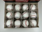 One Dozen Rawlings Batting Cage Baseballs NIB L10PRO