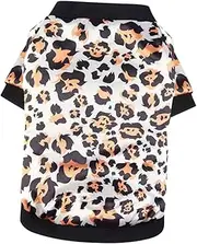 Pet Dog Puppy Vest Coat Cozy Warm Vest Breathable Dog Clothes Small Dog Vest Cotton Material Unisex XL Leopard Print