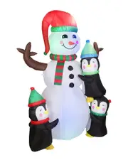 Fresh Fab Finds 5.9ft Inflatable Snow Outdoor Christmas Decoration