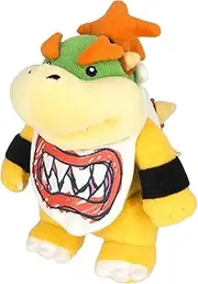Sanei Super Mario All Star Collection 8" Bowser Jr. Plush, Small