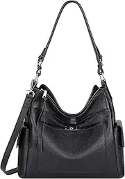 [Over Earth] Leather Hobo Purses and Handbags for Women Ladies Shoulder Crossbody Purse
