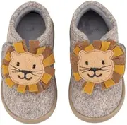 Homie Children's Slippers with Fun Animal Motifs and Velcro Fastening - Barefoot Made in Spain, Igor Homie Leon, 11 AU
