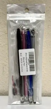 Stylus Pens For Touch Screens -4 Pack New - Unopened