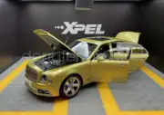 1/18 Scale For Almost Real Bentley Mulsanne 2017 Metal Diecast Gold/Black Model