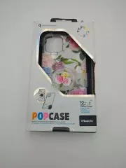 PopSockets Pop Case with Grip & Slide for iPhone 12/13 - Clear Floral