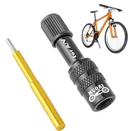 Fork Pump Adapter - Made of Durable Aluminum Alloy, Non Slip Valve Extension Converter Nozzle | Tire Pump Accessories for Mountain , ATV