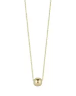 Alberto Amati 14K Yellow Gold Small Polished Ball Pendant Necklace, 16