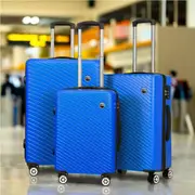 ALFORDSON Luggage Trolley Travel Suitcase Set TSA Hard Case Lightweight Strap Blue
