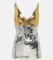 [Victoria Beckham] Victoria Beckham Sequined top AU 8 multicoloured