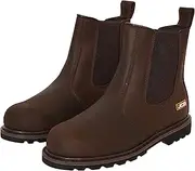 [JCB] Farley Dark Brown Dealer Boot - Boots for Men - Safety Footwear - Water Resistant - Men Shoes - Men's Work & Utility Footwear