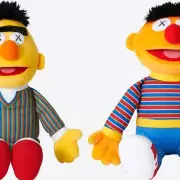 KAWS x UNIQLO Sesame Street Plush Bert and Ernie Set of 2 Dolls / Figures