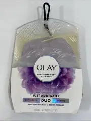 Olay Dual-Sided Body Cleanser Duo Exfoliate Smooth Orchid Black Currant RARE