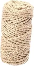 Natural Jute Twine Heavy Duty DIY Rope for Crafts Garden and Decor Storage Cord for Flower Garland Fence Repair and Creative Projects
