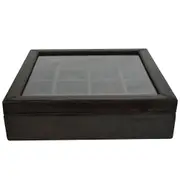 Leatherkart Leather Watch Box (16 Watches) - Dark Brown