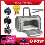 Portable Foldable Pet Carrier Bag for Dogs Cats Mesh Breathable Travel Crate