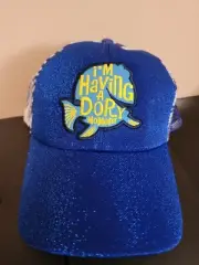 Disney Park Finding Dory I'm Having A Dory Moment Baseball Adult Hat Cap NWT
