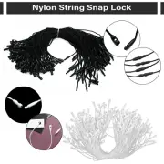 Nylon String Snap Lock Hanging Tags Clothing Lock Pins Hook Ties 100/500/1000pcs