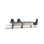 Modern Furniture ANDERS Boardroom Table 320cm - Hazelnut & Beige