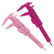 Ruler Calipers Lightweight Measuring Tools Pink/Rose Red Plastic Rustproof