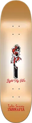 SK8Mafia Tyler Surrey 8.25" Tatter Series Pro Model Black Stain Skateboard Deck