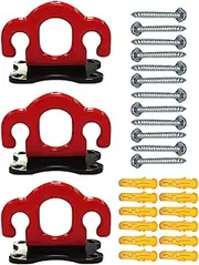 Acunny Wall Hook for Resistance Bands, Resistance Bands Wall Mount | Wall Mounted Hook Resistance Strap - Set of 3 Body Weight Strap Holders for