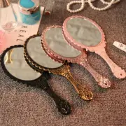 Vintage Carved Handheld Vanity Mirror Makeup Mirror Hand Mirror Handle Cosme===