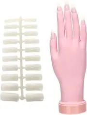 Healeved Flexible Prosthetic Hand Nail Art Training Tool for Realistic Manicure
