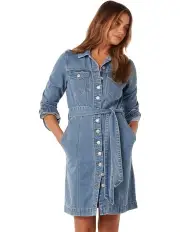 [Forever New] Taylor Denim Shirt Dress in Blue