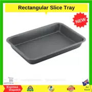 Steel Non-Stick Rectangular Slice Tray Baking Oven Tray Roasting Cooking PTFE fr