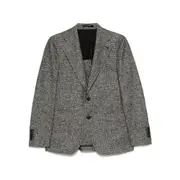 [Tagliatore] Tagliatore Single-breasted Blazer 48 IT BLACK/GREY