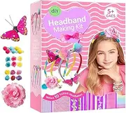 Headband Set - Safe Girls Headband Set | Creative Hair Accessories Set for Making Fashion Headbands | Arts and Crafts Kit for Kids Ages 5+ Fun Craft Project for Young Girls