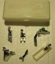 New high shank sewing machine feet accessory attachments -- SIX Feet in Case