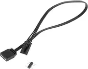AsrMyjcx Fan Adapter Splitter Cable Fan Hub Black Converter Portable Connector Extension Cable RGB to ARGB