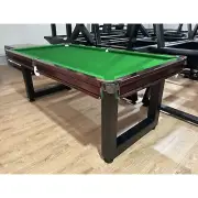 Special - 7 Foot Slate Odyssey Pool Billiards Table, Brown timber cushion