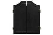 Dart Board Cabinet QUALITY Black Solid Wood Dart Board Cabinet