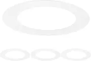 uxcell 4-Pack Goof Rings for 3 Inch Recessed Lights, 3" ID 4.7" OD Durable Steel Trim Ring Flush Mount White Can Light Trim Ring Cover for Ceiling Can Downlights