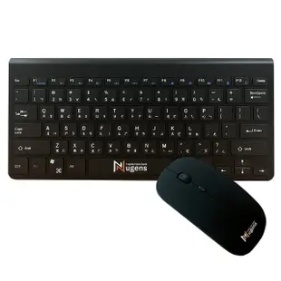 【Nugens 捷視科技】MK-612C SLIM 無線鍵鼠組-太空黑