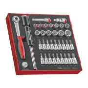 Teng Tools TED3836 - 36 Piece 3/8 inch Drive Socket Set in EVA Tray
